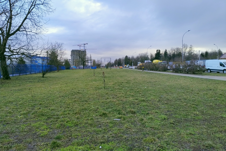 Zdjęcie terenu pod planowany wybieg dla psów